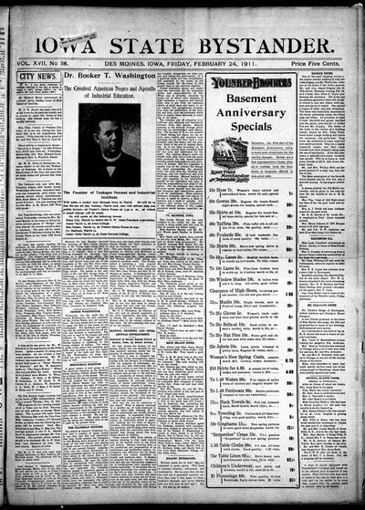 Iowa State Bystander, Feb 24, 1911