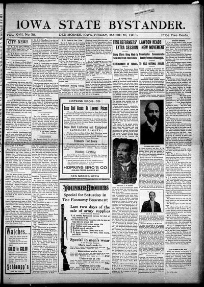 Iowa State Bystander, Mar 10, 1911