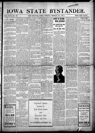 Iowa State Bystander, Mar 24, 1911