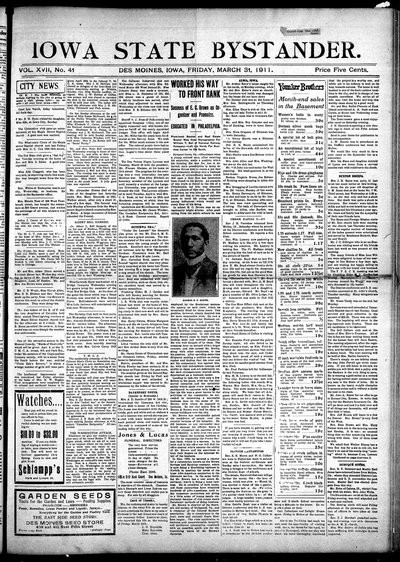 Iowa State Bystander, Mar 31, 1911