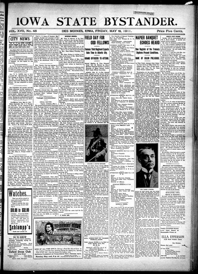 Iowa State Bystander, May 19, 1911