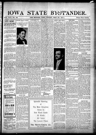 Iowa State Bystander, May 26, 1911
