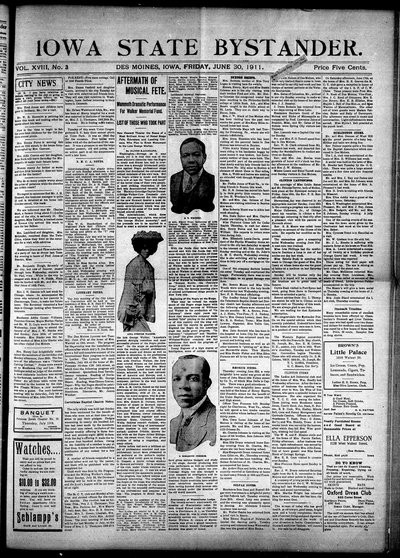 Iowa State Bystander, Jun 30, 1911