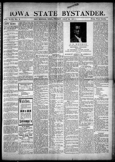 Iowa State Bystander, Jul 14, 1911