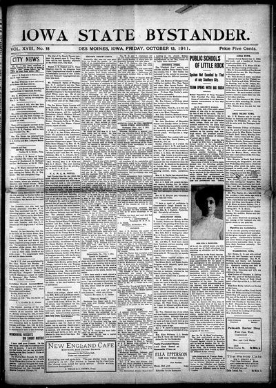 Iowa State Bystander, Oct 13, 1911
