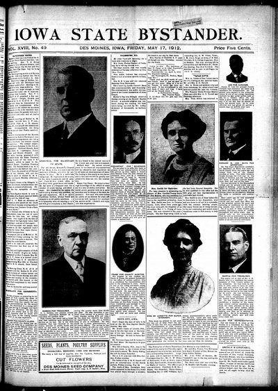 Iowa State Bystander, May 17, 1912
