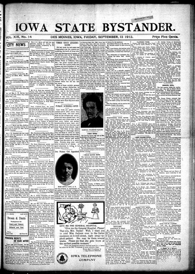 Iowa State Bystander, Sep 13, 1912
