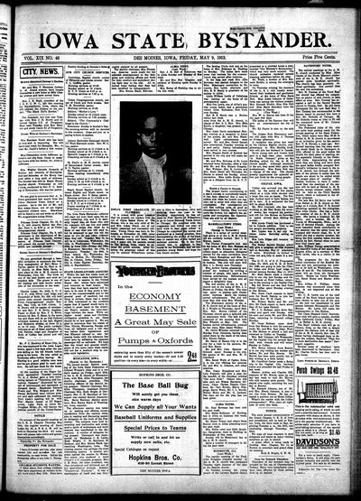 Iowa State Bystander, May 9, 1913