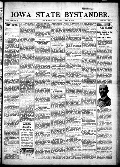 Iowa State Bystander, May 16, 1913