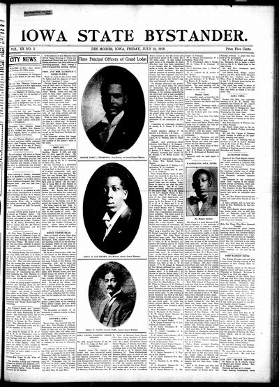 Iowa State Bystander, Jul 18, 1913