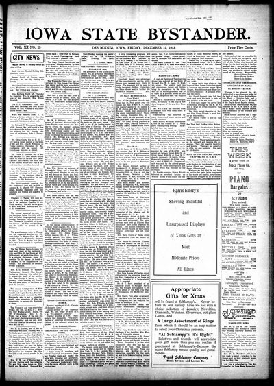 Iowa State Bystander, Dec 12, 1913