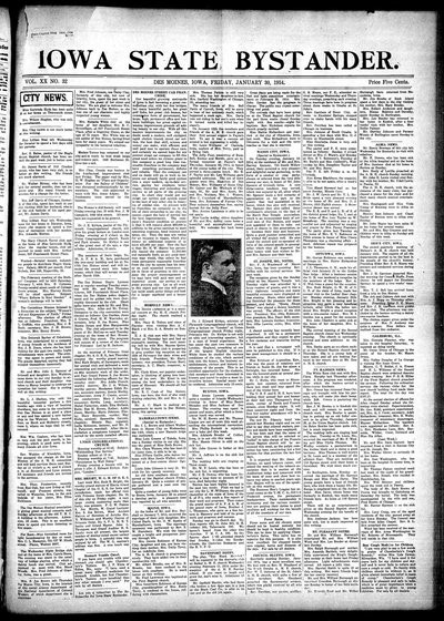 Iowa State Bystander, Jan 30, 1914