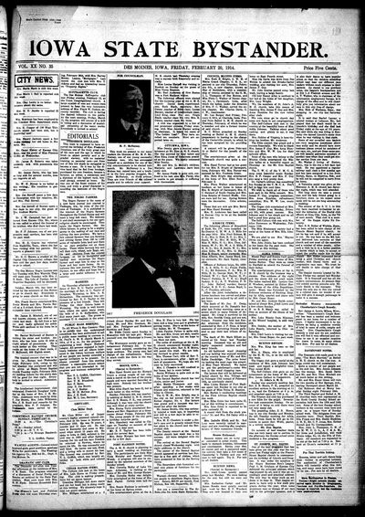 Iowa State Bystander, Feb 20, 1914