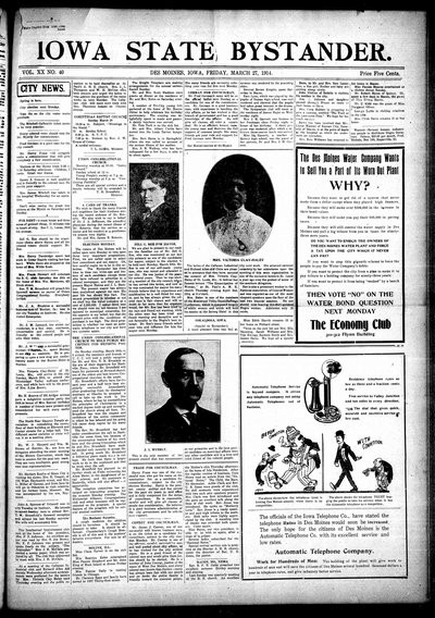 Iowa State Bystander, Mar 27, 1914