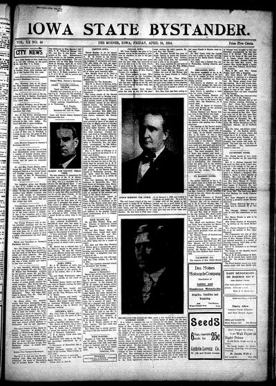 Iowa State Bystander, Apr 24, 1914