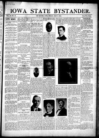 Iowa State Bystander, May 8, 1914