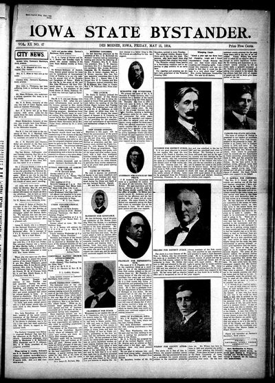 Iowa State Bystander, May 15, 1914