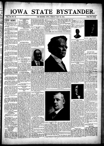 Iowa State Bystander, May 22, 1914