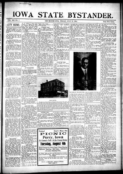Iowa State Bystander, Jul 31, 1914
