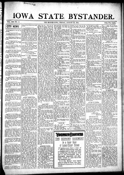Iowa State Bystander, Aug 28, 1914