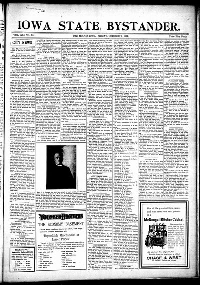 Iowa State Bystander, Oct 9, 1914