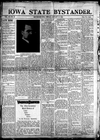 Iowa State Bystander, Jan 15, 1915