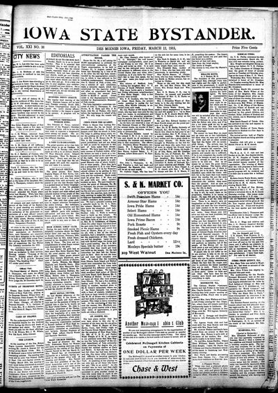 Iowa State Bystander, Mar 12, 1915