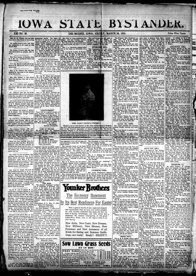 Iowa State Bystander, Mar 26, 1915