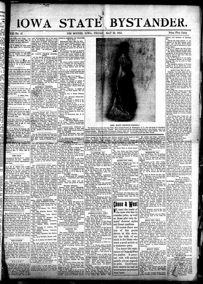 Iowa State Bystander, May 28, 1915