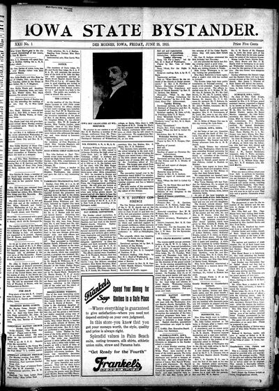Iowa State Bystander, Jun 25, 1915