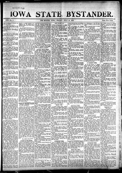 Iowa State Bystander, Jul 16, 1915