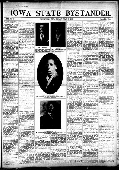 Iowa State Bystander, Jul 23, 1915