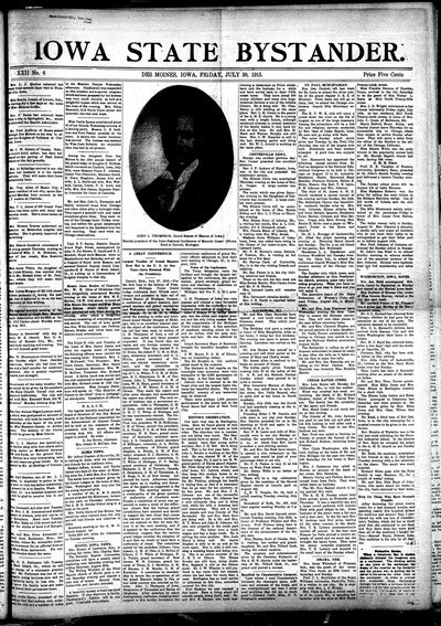 Iowa State Bystander, Jul 30, 1915