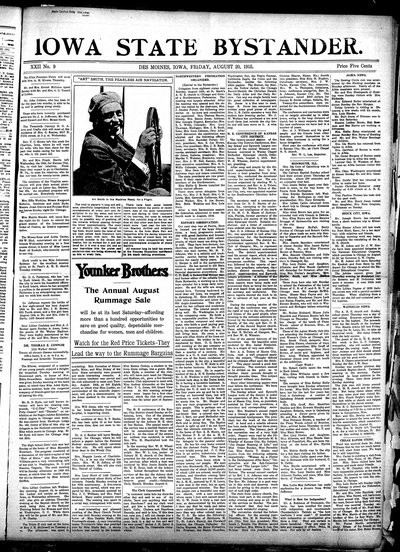 Iowa State Bystander, Aug 20, 1915