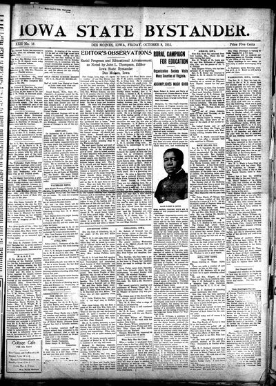 Iowa State Bystander, Oct 8, 1915