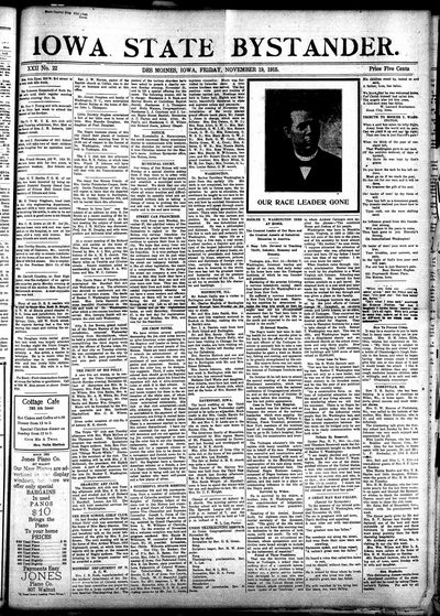 Iowa State Bystander, Nov 19, 1915