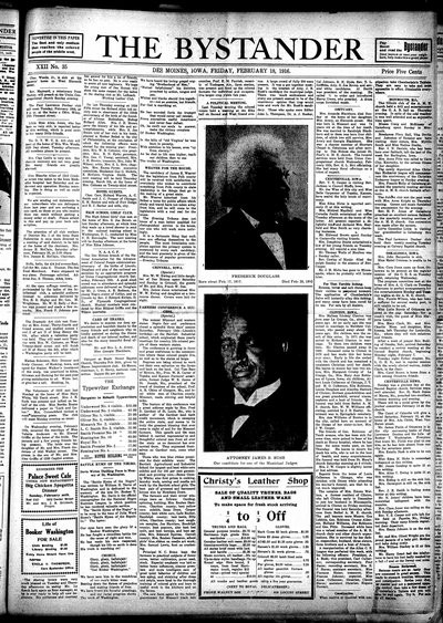 Iowa State Bystander, Feb 18, 1916