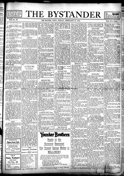 Iowa State Bystander, Feb 25, 1916