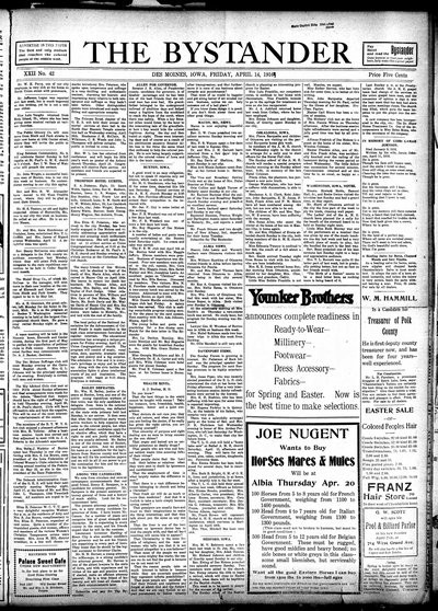 Iowa State Bystander, Apr 14, 1916