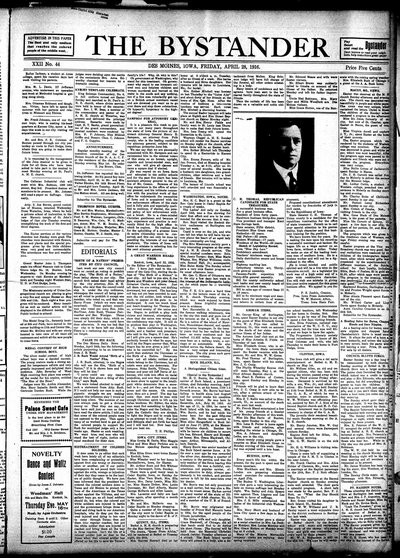 Iowa State Bystander, Apr 28, 1916