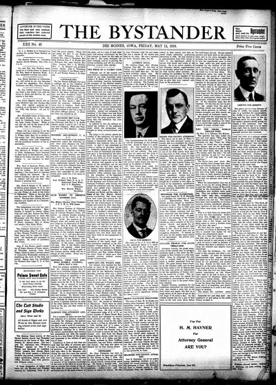 Iowa State Bystander, May 12, 1916