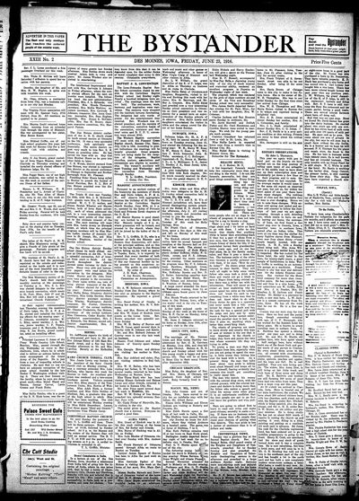 Iowa State Bystander, Jun 23, 1916