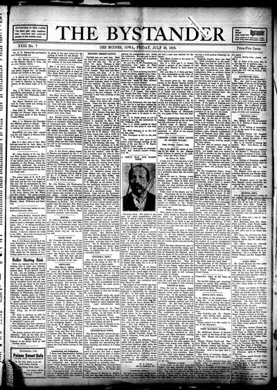 Iowa State Bystander, Jul 28, 1916