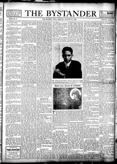 Iowa State Bystander, Aug 11, 1916