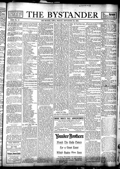 Iowa State Bystander, Sep 29, 1916