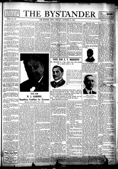 Iowa State Bystander, Oct 27, 1916