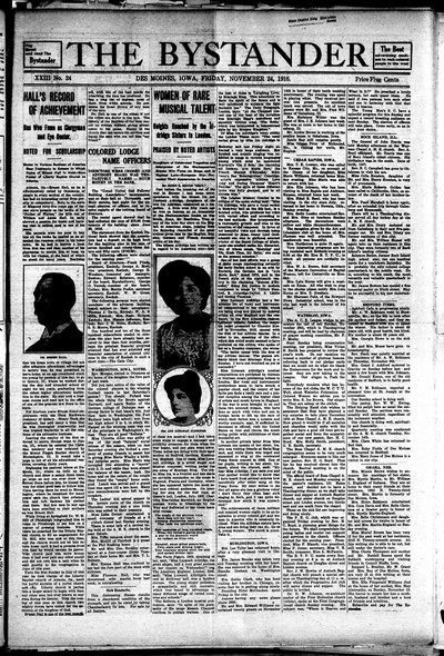 Iowa State Bystander, Nov 24, 1916