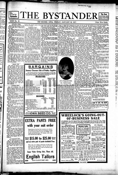 Iowa State Bystander, Jan 26, 1917