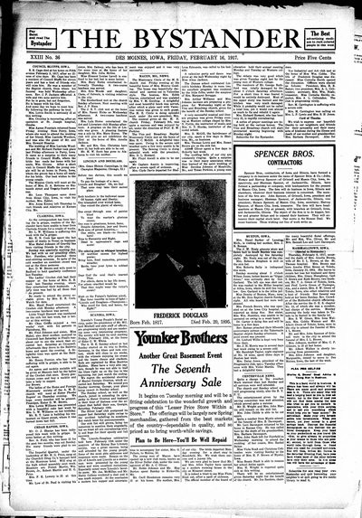 Iowa State Bystander, Feb 16, 1917