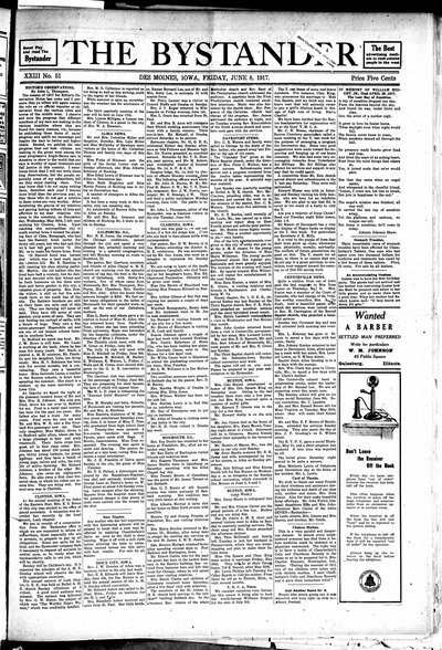 Iowa State Bystander, Jun 8, 1917